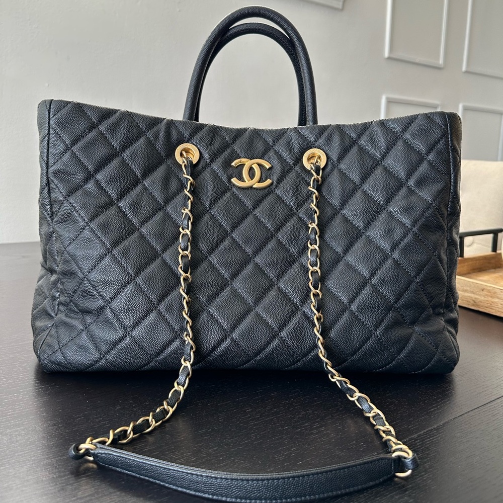 Chanel Coco Handle Shopping Tote Quilted